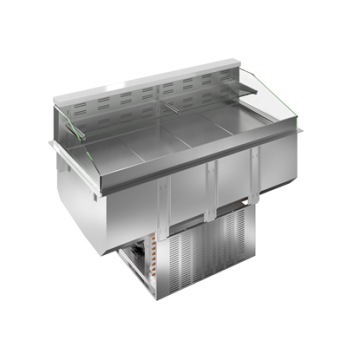 Electrolux Drop-in refrigerated well, ventilated, 1 refrigerated shelf and 1 neutral shelf (4 GN) PNC 341052