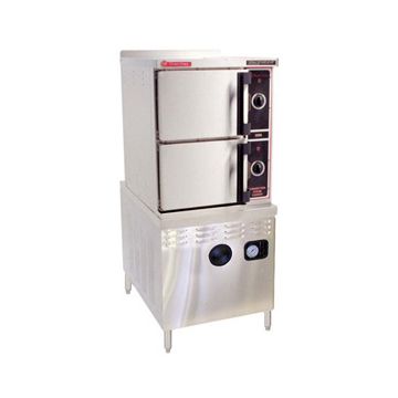 Market Forge 3500M24D 6 pan steamer on 24 Inch cabinet base