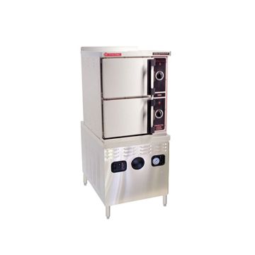 Market Forge 3500M24E 6 pan steamer on 24 Inch wide electric boiler