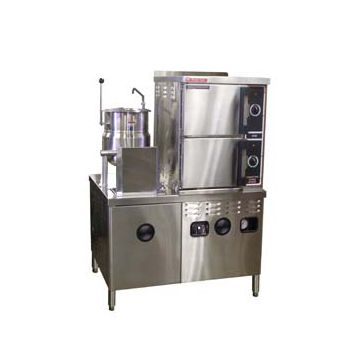 Market Forge 3500M42MT12E 6 pan steamer on 42" wide electric boiler with 12 gallon kettle