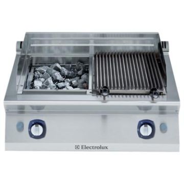 Electrolux 371045 700XP 800mm wide Gas Lava Stone Chargrill. Model number: E7GRGHLC00