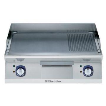 Electrolux 371201 700XP 800mm wide Electric Griddle with Chrome Cooking Surface. Model number: E7FTEHCPIN