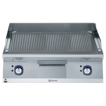 Electrolux 700XP 800mm Electric Fry Top, Ribbed Brushed Chrome Plate PNC 371344