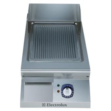 Electrolux 391172 900XP electric griddle with mild steel top. 400mm wide. Model number: E9FTEDSR0N