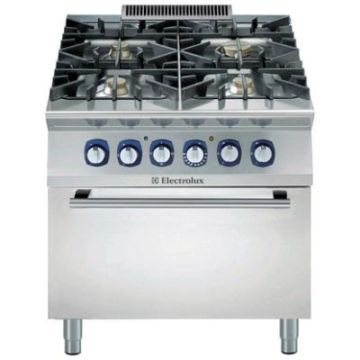 Electrolux 391195 900XP 4 Burner Gas Commercial Range on Electric Oven Gas. Model number: E9GCTH4CEM