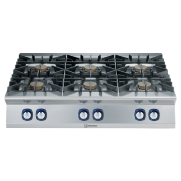 Electrolux 900XP 6-Burner Gas Boiling Top with 3mm worktop and electric ignition, 10 kW PNC 391252