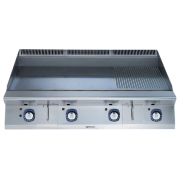 Electrolux 900XP 1200mm Electric Fry Top HP, Smooth and Ribbed scratch resistant chromium Plate PNC 391405