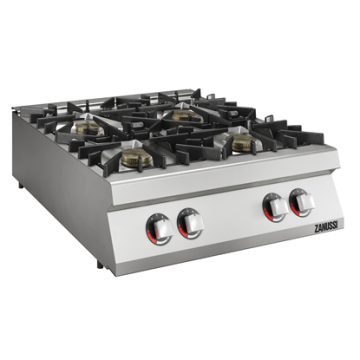 Zanussi 392641 Modular Cooking Range Line EVO900 4-Eco Burner Gas Boiling Top, 10 kW 