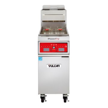 Vulcan Hart PowerFry5 1VK45CF gas fryer programmable control and KleenScreen PLUS&reg; filter