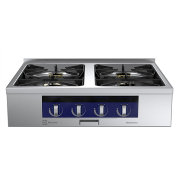 Electrolux thermaline 80 - 4-Burner Gas Top with Ecoflam, 1 Side, Backsplash PNC 588051