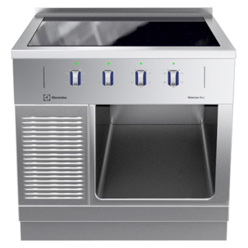 Electrolux thermaline 85 - 4 Zone Full Surface Induction Top on Open Base, 1 Side, Backsplash (H2) PNC 588517