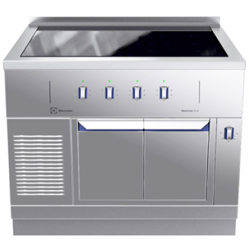 Electrolux thermaline 85 - 4 Zone Full Surface Induction Top on Warming Cabinet, 1 Side, Backsplash PNC 588661