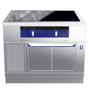 Electrolux thermaline 90 - 4 Zone Full Surface Induction Top on Warming Cabinet, 2 Sides, H=800 PNC 589370