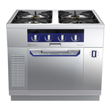 Electrolux thermaline 90 - 4-Burner Gas Top with Ecoflam on Static Gas Oven, 1 Side, H=700 PNC 589643