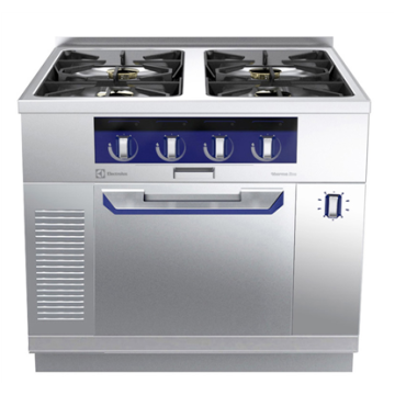 Electrolux thermaline 90 - 4-Burner Gas Top with Ecoflam on Static Gas Oven, 1 Side with Backsplash, H=700 PNC 589644