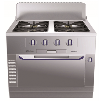 Electrolux 593121 4-Burner gas Top, on gas static Oven, ecoflam, one-side operated, town gas