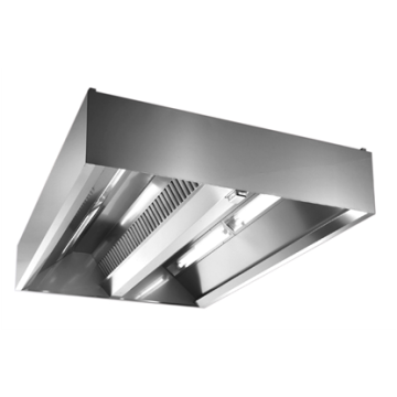 Electrolux Island Hood with Filters and Lamps in 304 AISI Stainless Steels 2000x1800mm PNC 640234