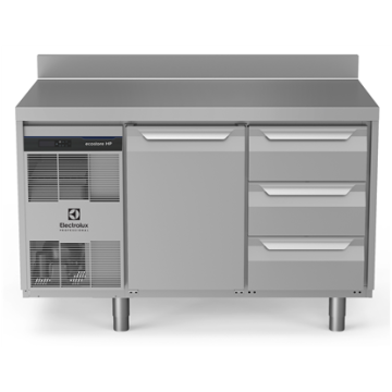 Electrolux ecostore HP Premium Refrigerated Counter - 290lt, 1-Door, 3-Drawer, Upstand PNC 710011