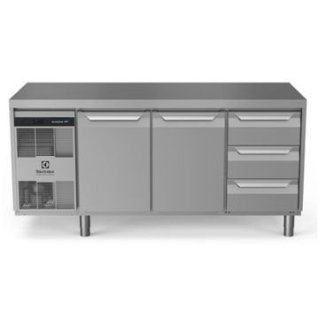 Electrolux ecostore HP Premium Refrigerated Counter - 440lt, 2-Door, 3-Drawer PNC 710037