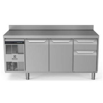 Electrolux ecostore HP Premium Refrigerated Counter - 440lt, 2-Door, 1/3+2/3 Drawers, Upstand PNC 710042