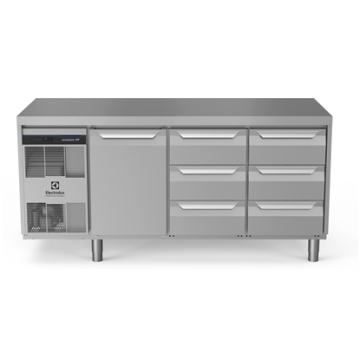 Electrolux ecostore HP Premium Refrigerated Counter - 440lt, 1-Door, 6x1/3 Drawers PNC 710049