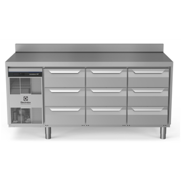 Electrolux ecostore HP Premium Refrigerated Counter - 440lt, 9x1/3 Drawers, Upstand PNC 710058