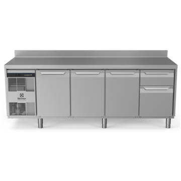 Electrolux ecostore HP Premium Refrigerated Counter - 590lt, 3-Door, 1/3+2/3 Drawers, Upsatand PNC 710076