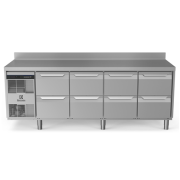 Electrolux ecostore HP Premium Refrigerated Counter - 590lt, 8x1/2 Drawers, Upstand PNC 710087