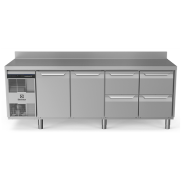 Electrolux ecostore HP Premium Refrigerated Counter - 590lt, 2 Door and 4 Drawers with Splashback PNC 710271