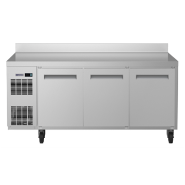 Electrolux ecostore HP Refrigerated Counter - 3 Door (R290) with top, upstand and wheels, UK plug PNC 710451