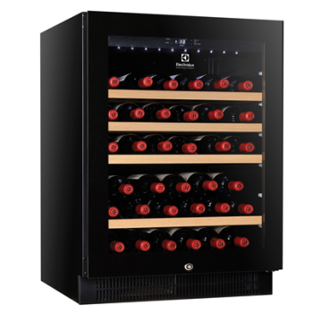 Electrolux 1 Glass Door Wine Refrigerator, 50 bottles, black with variable speed compressor PNC 720008