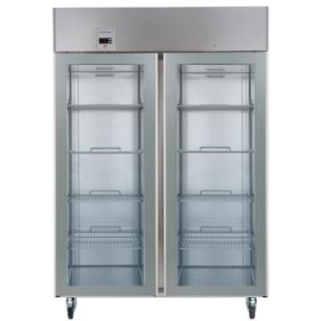 Electrolux 727376 ecostore 2 Glass Door Digital Stainless Steel Refrigerator 1430 litre (+2/+10) - UK Plug. Model number: RE4142GRG