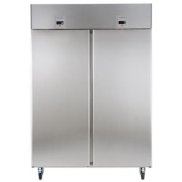 Electrolux 727415 ecostore 2 Door Digital Stainless Steel Dual Temperature Refrigerator/Freezer 1430 litre 0 +6 &deg;C/-15 -22 &deg;C R290 - UK Plug. Model number: RE414FDFCG