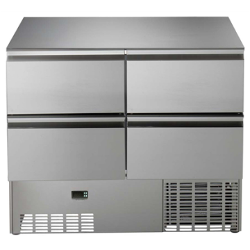 Electrolux Compact Refrigerated Saladette Table - 250lt, 4 Drawer no worktop PNC 728633