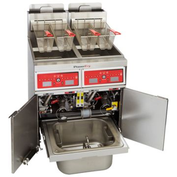 Vulcan Hart PowerFry3 2TR65CF gas fryer programmable control and KleenScreen PLUS&reg; filter