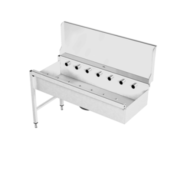 Electrolux Short roller conveyors with deep basin and splashback PNC 863075