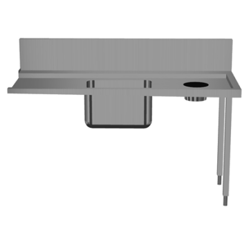 Electrolux Pre-wash Table with Sink and Scrape Hole, Right to Left, 1700mm PNC 865412