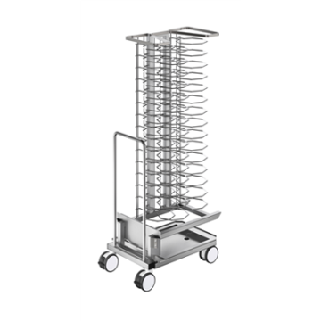 Electrolux 922763 Banquet trolley with rack holding 45 plates for 20 GN 1/1 oven and blast chiller freezer, 90mm pitch 