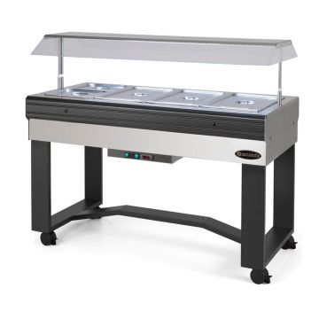 Scaiola Heated Buffet Display BREAKFAST INOX CALDA