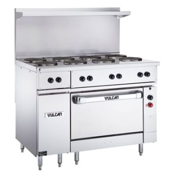 Vulcan Hart Electric Range EV48SS-8FP-240 with 8 French Plates