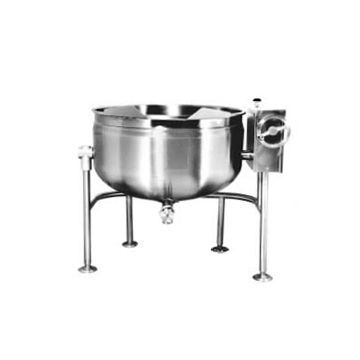 Market Forge FT-20LF 20 Gallon &#40;76 litre&#41; direct steam fully jacketed tri-leg tilting kettle 