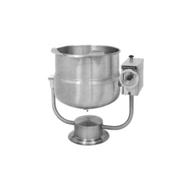 Market Forge FT-30P 30 Gallon &#40;114 litres&#41; direct steam pedestal base tilting kettle 