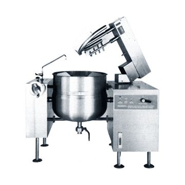 Market Forge FTM-100L &#91;1&#93; 100 gallon &#40;380 litres&#41; direct steam mixer kettle on legs