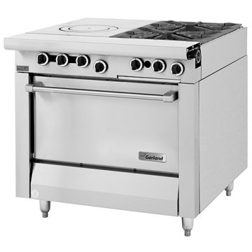 Garland Master Series Gas Commercial Range M54R. 2 Open Burners. 1 Spectro-Heat Top