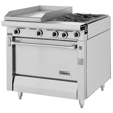 Garland Master Sentry Series Gas Commercial Range MST42. 2 Burners. Griddle or Hot Top