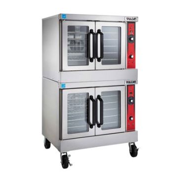 Vulcan Hart VC44ED convection oven. Double deck. Standard depth. 