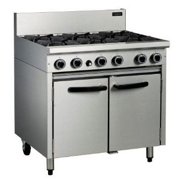 Blue Seal CR9D 6 Burner Gas Range With 2/1 GN Static Oven