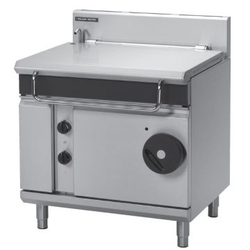 Blue Seal G580-8 Gas Bratt Pan With Manual Tilting. Steel Pan. 80 Litres Capacity