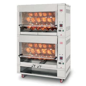 CB 2/P10-6 72P planetary chicken rotisserie. Electric. 72 bird capacity