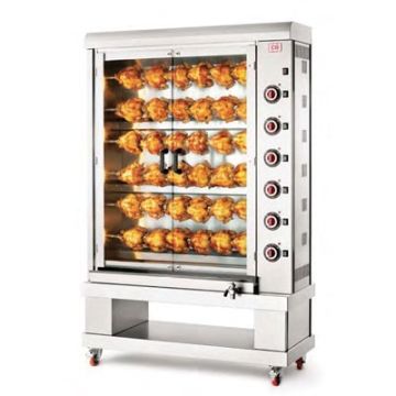 CB G-36P-S6 chicken rotisserie. Gas. 36 bird capacity